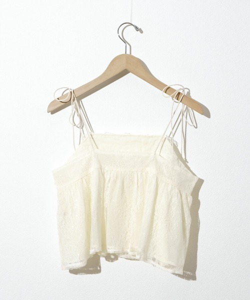 flower（フラワー）の「フローラルレースビスチェ（キャミソール・レディース・ブラック/アイボリー・FREE）」の18枚目の写真