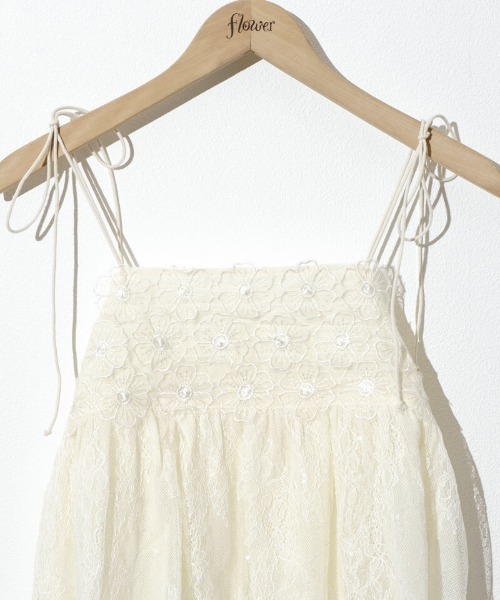 flower（フラワー）の「フローラルレースビスチェ（キャミソール・レディース・ブラック/アイボリー・FREE）」の19枚目の写真