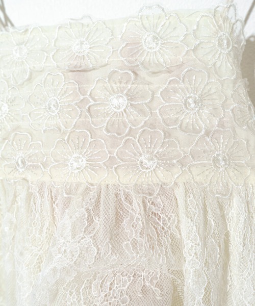 flower（フラワー）の「フローラルレースビスチェ（キャミソール・レディース・ブラック/アイボリー・FREE）」の20枚目の写真