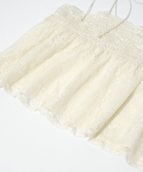 flower（フラワー）の「フローラルレースビスチェ（キャミソール・レディース・ブラック/アイボリー・FREE）」の11枚目の写真