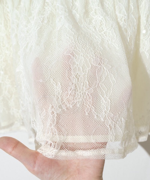 flower（フラワー）の「フローラルレースビスチェ（キャミソール・レディース・ブラック/アイボリー・FREE）」の13枚目の写真