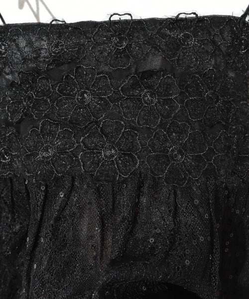 flower（フラワー）の「フローラルレースビスチェ（キャミソール・レディース・ブラック/アイボリー・FREE）」の15枚目の写真