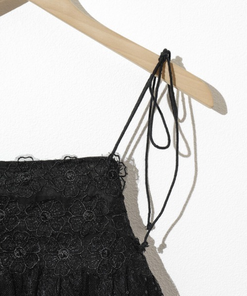 flower（フラワー）の「フローラルレースビスチェ（キャミソール・レディース・ブラック/アイボリー・FREE）」の16枚目の写真