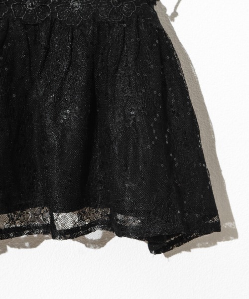 flower（フラワー）の「フローラルレースビスチェ（キャミソール・レディース・ブラック/アイボリー・FREE）」の7枚目の写真