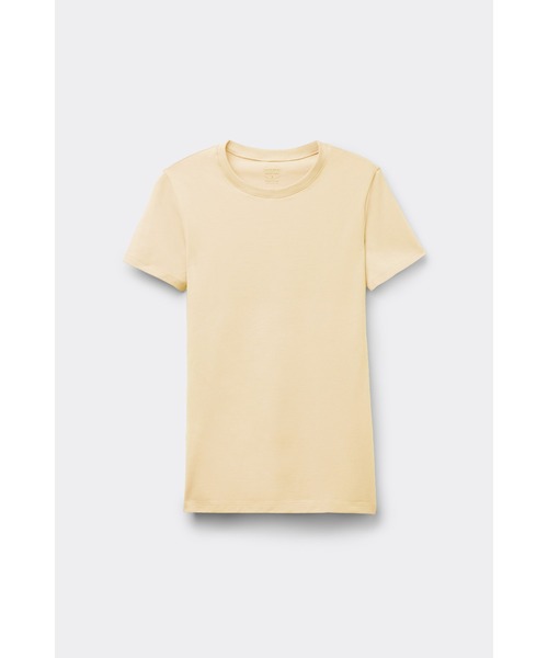 Intimissimi(インティミッシミ)の「ストレッチ スーペリアコットン ショートスリーブ ニット(Tシャツ/カットソー・レディース・ライラック/モカ/ライトイエロー・L/M/S)」の17枚目の写真