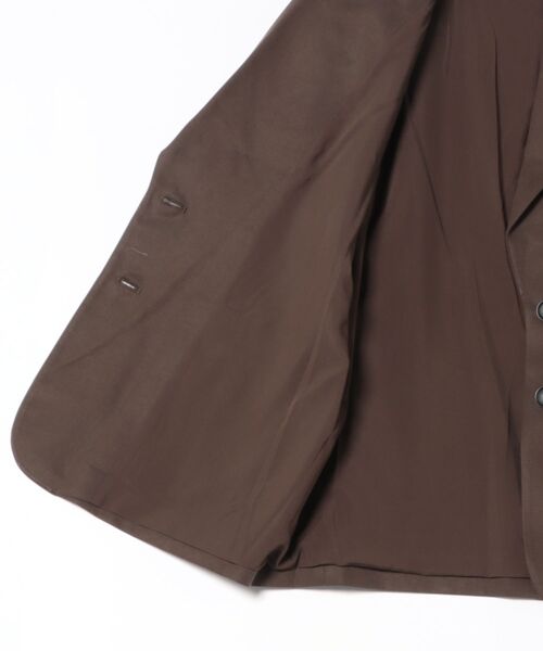 31 Sons de mode(トランテアン ソン ドゥ モード)の「きれいめシングルテーラードジャケット(テーラードジャケット・レディース・ブラウン/アイボリー・フリ-)」の5枚目の写真