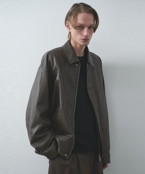 STUDIOUS(ステュディオス)の「【STUDIOUS】MODERN LEATHER BLOUSON(ブルゾン・メンズ・ブラウン・3/2/1)」の2枚目の写真