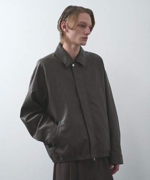 STUDIOUS(ステュディオス)の「【STUDIOUS】MODERN LEATHER BLOUSON(ブルゾン・メンズ・ブラウン・3/2/1)」の3枚目の写真