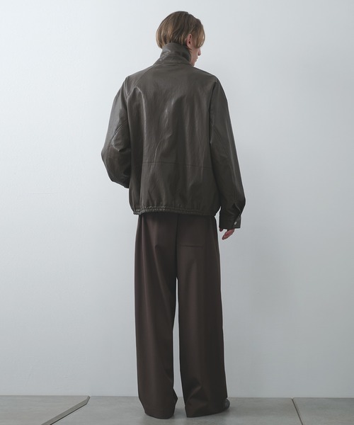 STUDIOUS(ステュディオス)の「【STUDIOUS】MODERN LEATHER BLOUSON(ブルゾン・メンズ・ブラウン・3/2/1)」の9枚目の写真