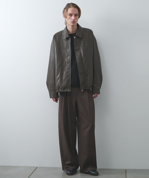 STUDIOUS(ステュディオス)の「【STUDIOUS】MODERN LEATHER BLOUSON(ブルゾン・メンズ・ブラウン・3/2/1)」の5枚目の写真