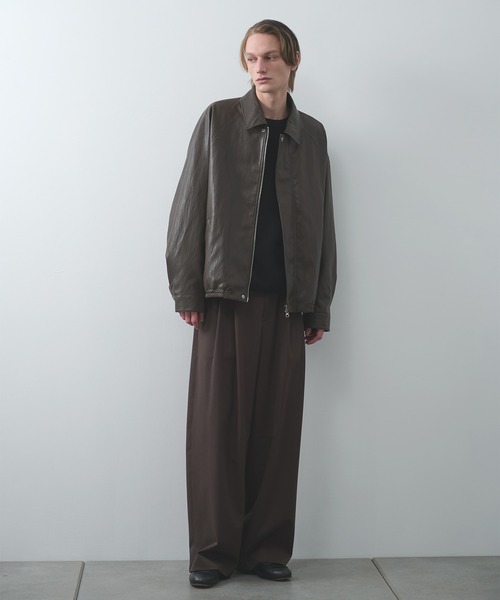 STUDIOUS(ステュディオス)の「【STUDIOUS】MODERN LEATHER BLOUSON(ブルゾン・メンズ・ブラウン・3/2/1)」の6枚目の写真