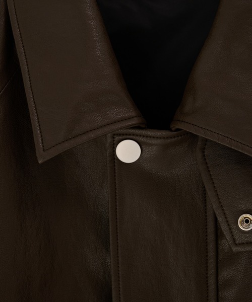 STUDIOUS(ステュディオス)の「【STUDIOUS】MODERN LEATHER BLOUSON(ブルゾン・メンズ・ブラウン・3/2/1)」の19枚目の写真