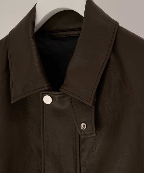 STUDIOUS(ステュディオス)の「【STUDIOUS】MODERN LEATHER BLOUSON(ブルゾン・メンズ・ブラウン・3/2/1)」の16枚目の写真