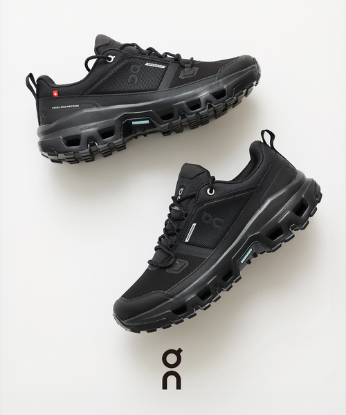 On（オン）の「On / オン クラウドロックロー ウォータープルーフ 3MF10251043/3MF102514228（スニーカー・メンズ・カーキ/ブラック・27.5cm/27cm/26.5cm/26cm/28cm）」の2枚目の写真