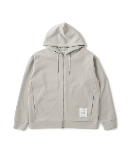  j.n.r.d（ジェー・エヌ・アール・ディー）の「杢ストレッチダンボールフルジップパーカー（パーカー・メンズ・パープル/オフホワイト/チャコールグレー・L/M/S/LL）」の4枚目の写真