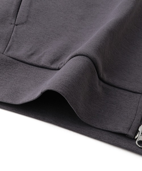  j.n.r.d（ジェー・エヌ・アール・ディー）の「杢ストレッチダンボールフルジップパーカー（パーカー・メンズ・パープル/オフホワイト/チャコールグレー・L/M/S/LL）」の16枚目の写真