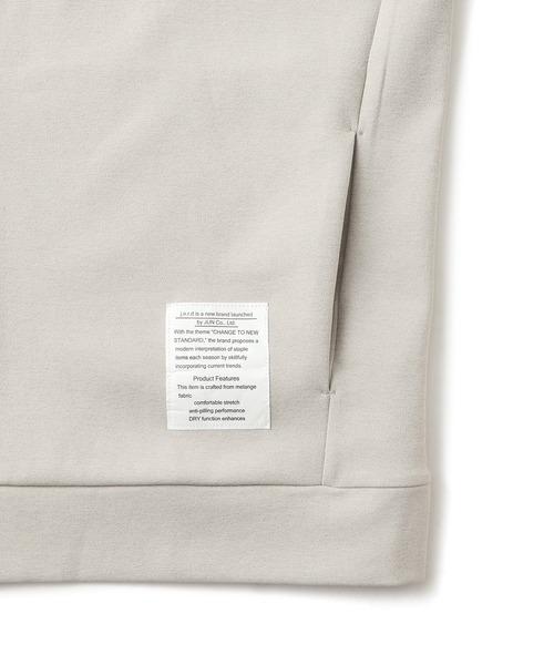  j.n.r.d（ジェー・エヌ・アール・ディー）の「杢ストレッチダンボールフルジップパーカー（パーカー・メンズ・パープル/オフホワイト/チャコールグレー・L/M/S/LL）」の20枚目の写真