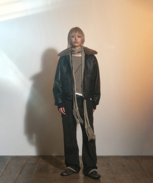 PORTERNA(ポルテナ)の「BOAT NECK GRAPHIC LONG SLEEVE T-SHIRT-BEIGE(Tシャツ/カットソー・レディース・その他・OS)」の10枚目の写真