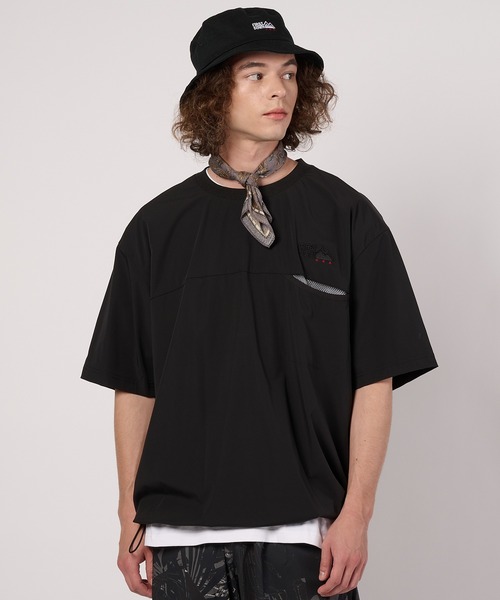 FIRST DOWN(ファーストダウン)の「ポケット ピステ ショートスリーブTシャツ(Tシャツ/カットソー・メンズ・ベージュ/ブラック・M)」の1枚目の写真