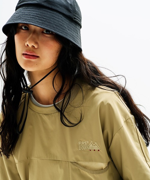 FIRST DOWN(ファーストダウン)の「ポケット ピステ ショートスリーブTシャツ(Tシャツ/カットソー・メンズ・ベージュ/ブラック・M)」の8枚目の写真