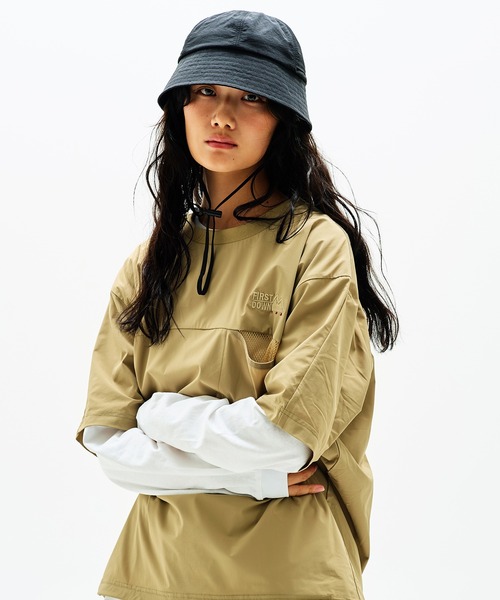 FIRST DOWN(ファーストダウン)の「ポケット ピステ ショートスリーブTシャツ(Tシャツ/カットソー・メンズ・ベージュ/ブラック・M)」の7枚目の写真