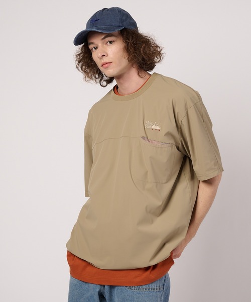 FIRST DOWN(ファーストダウン)の「ポケット ピステ ショートスリーブTシャツ(Tシャツ/カットソー・メンズ・ベージュ/ブラック・M)」の18枚目の写真