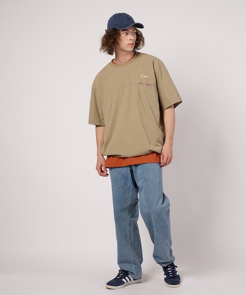 FIRST DOWN(ファーストダウン)の「ポケット ピステ ショートスリーブTシャツ(Tシャツ/カットソー・メンズ・ベージュ/ブラック・M)」の20枚目の写真