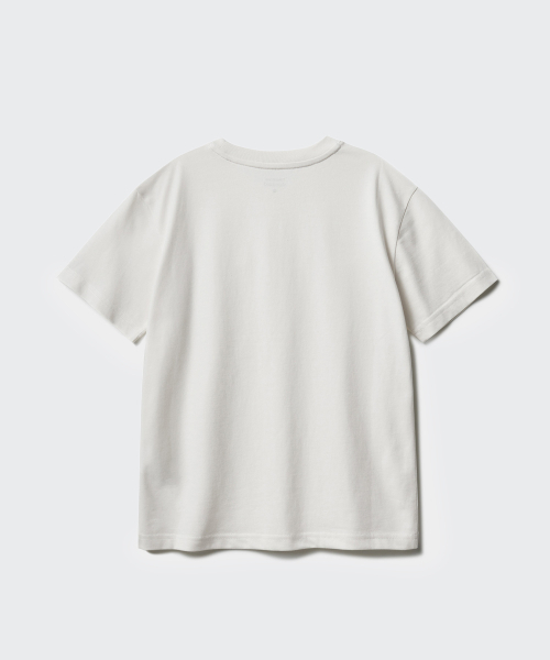 MUSINSA STANDARD KIDS（ムシンサスタンダードキッズ）の「[クールスタンダード] リラックスドクルーネックTシャツ [クリーム]（Tシャツ/カットソー・レディース・その他・140/130/120/160/150/110/100）」の5枚目の写真