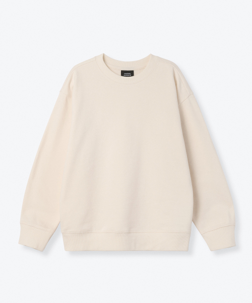 MUSINSA STANDARD KIDS（ムシンサスタンダードキッズ）の「オーバーサイズスウェットシャツ[クリーム]（スウェット・レディース・その他・100/110/120/140/150/160/130）」の2枚目の写真