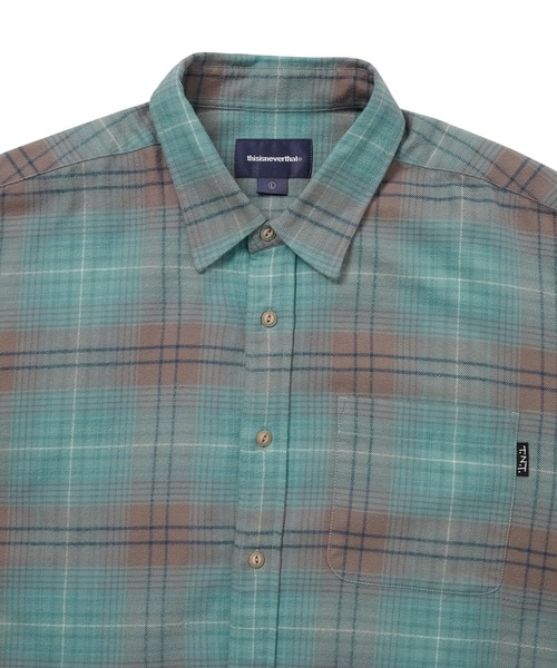 thisisneverthat（ディスイズネバーザット）の「Flannel Check Shirt（シャツ/ブラウス・メンズ・ブラック系その他/イエロー/グリーン系その他・M/S/XL/L）」の8枚目の写真