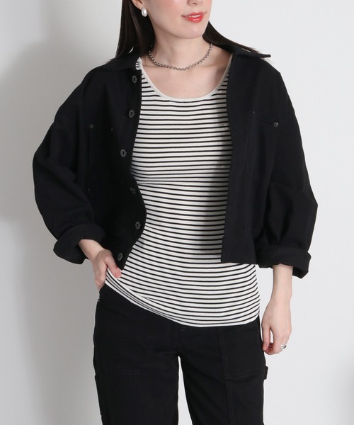 cepo（セポ）の「〈前後2way〉ソウバリニットタンクトップ（タンクトップ・レディース・ダークブラウン/ホワイト系その他/オフホワイト・M）」の11枚目の写真