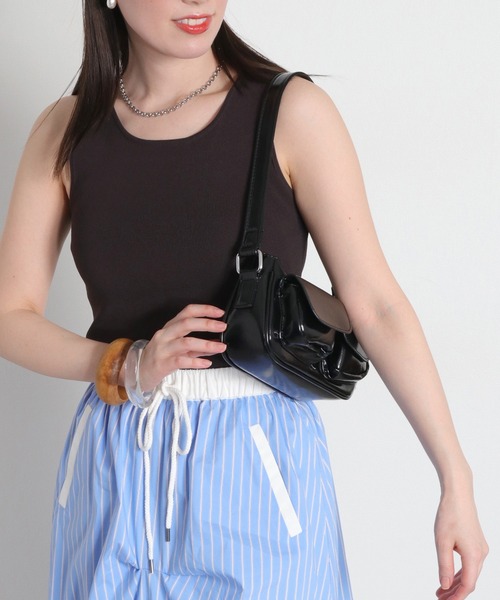 cepo（セポ）の「〈前後2way〉ソウバリニットタンクトップ（タンクトップ・レディース・ダークブラウン/ホワイト系その他/オフホワイト・M）」の19枚目の写真