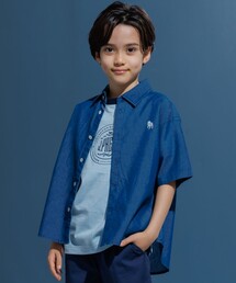 J.PRESS（ジェイプレス）の「【140-170cm】バックブル ダンガリー 半袖シャツ（シャツ/ブラウス）」