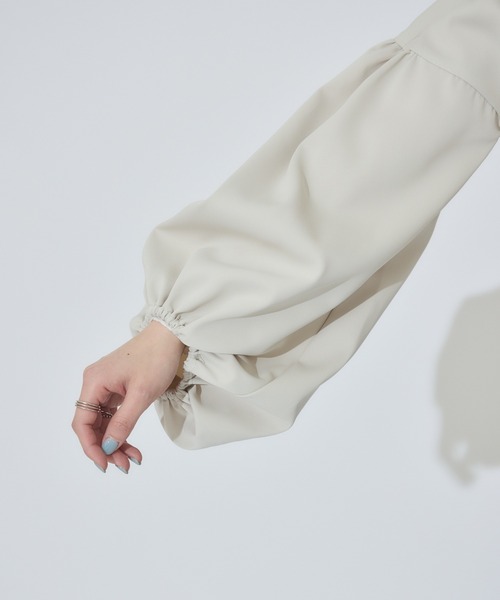 Paradise Picnic（パラダイスピクニック）の「ノーカラードロストブルゾン（ブルゾン・レディース・ベージュ/ブラック・FREE）」の22枚目の写真