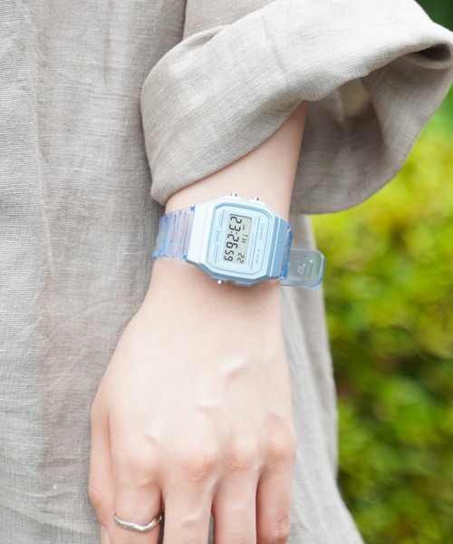 CASIO(カシオ)の「【CASIO(カシオ)】クリア デジタル(デジタル腕時計・レディース・ホワイト/ブルー/ピンク・FREE)」の12枚目の写真