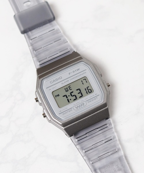 CASIO(カシオ)の「【CASIO(カシオ)】クリア デジタル(デジタル腕時計・レディース・ホワイト/ブルー/ピンク・FREE)」の9枚目の写真