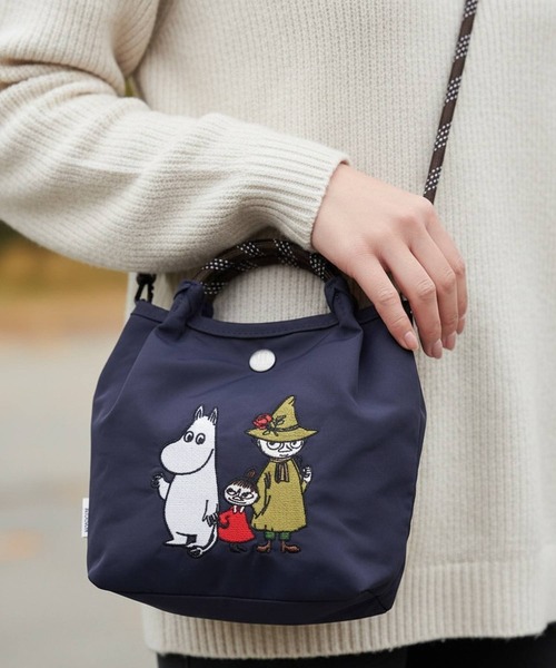 BACKYARD FAMILY(バックヤードファミリー)の「MOOMIN ムーミン エンブロイ2wayショルダー(ショルダーバッグ・レディース・カーキ/グレー系その他/グレー/グリーン/ネイビー/ベージュ・FREE)」の8枚目の写真