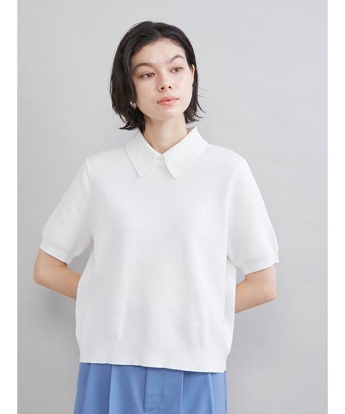 Mila Owen（ミラオーウェン）の「２ＷＡＹ衿取り外しポロニットプルオーバー（ニット/セーター・レディース・ホワイト/ライトブルー/その他/レッド/ブラック/ネイビー・1/0）」の16枚目の写真