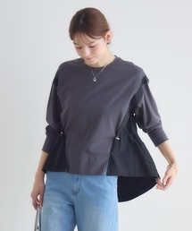 KATHARINE ROSS（キャサリンロス）の「【PILLINI/ピリーニ】ポンチ異素材ドッキングプルオーバー（スウェット）」