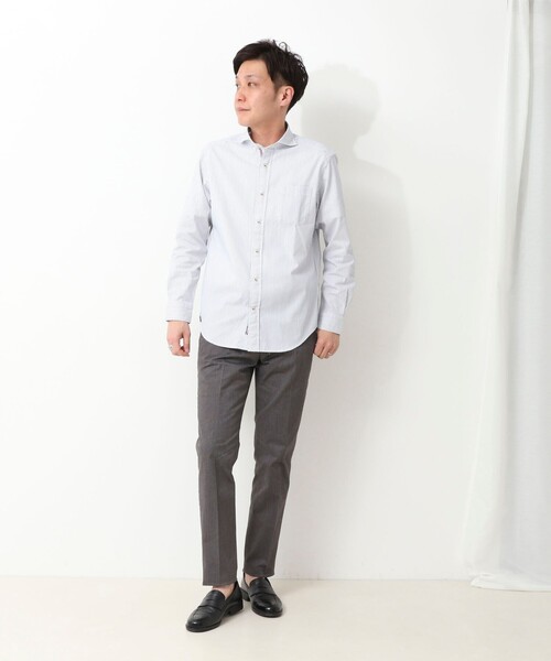 NOLLEY'S LIGHT(ノーリーズライト)の「パラシュートカッタウェイ リバーシブルドビーシャツ(シャツ/ブラウス・メンズ・ブルー系その他/ネイビー/ホワイト系その他2/ホワイト系その他・S/M/L/XL)」の20枚目の写真
