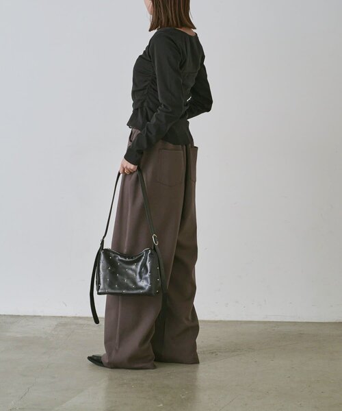 goocy(グーシー)の「【セットアップ対応】タックスウェットパンツ(その他パンツ・レディース・ブラック/チャコールグレー/グレー・MEDIUM/SMALL)」の13枚目の写真