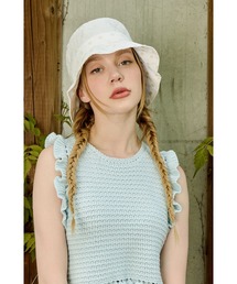 WHITE SANDS（ホワイトサンズ）の「小花刺繍 バケットハット（ハット）」