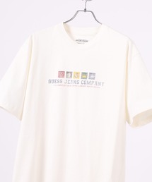 Guess Jeans スクエアロゴ 半袖プリントTシャツ
