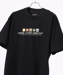Guess Jeans スクエアロゴ 半袖プリントTシャツ