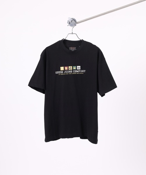 GUESS JEANS(ゲスジーンズ)の「Guess Jeans スクエアロゴ 半袖プリントTシャツ(Tシャツ/カットソー・メンズ・ホワイト/ブラック・XL/S/L/M)」の4枚目の写真