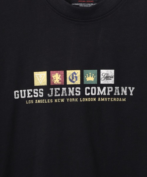 GUESS JEANS(ゲスジーンズ)の「Guess Jeans スクエアロゴ 半袖プリントTシャツ(Tシャツ/カットソー・メンズ・ホワイト/ブラック・XL/S/L/M)」の6枚目の写真