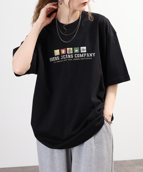 GUESS JEANS(ゲスジーンズ)の「Guess Jeans スクエアロゴ 半袖プリントTシャツ(Tシャツ/カットソー・メンズ・ホワイト/ブラック・XL/S/L/M)」の15枚目の写真
