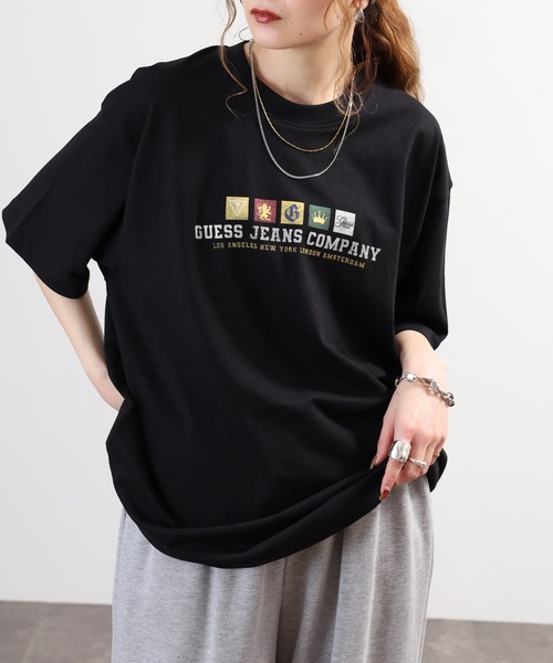 GUESS JEANS(ゲスジーンズ)の「Guess Jeans スクエアロゴ 半袖プリントTシャツ(Tシャツ/カットソー・メンズ・ホワイト/ブラック・XL/S/L/M)」の16枚目の写真