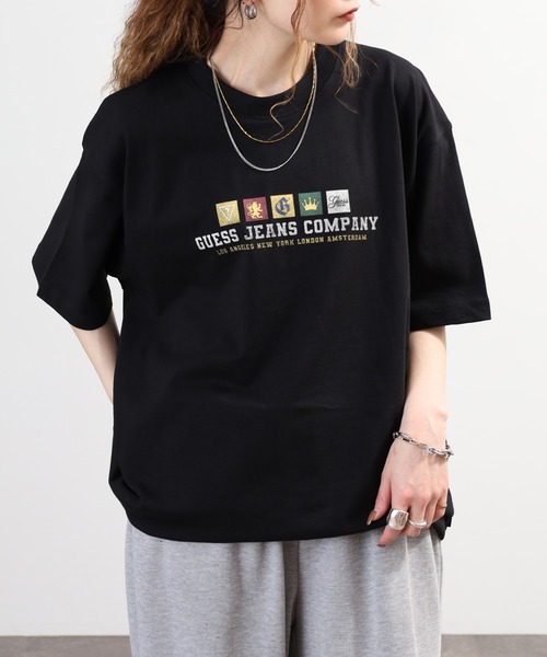 GUESS JEANS(ゲスジーンズ)の「Guess Jeans スクエアロゴ 半袖プリントTシャツ(Tシャツ/カットソー・メンズ・ホワイト/ブラック・XL/S/L/M)」の17枚目の写真