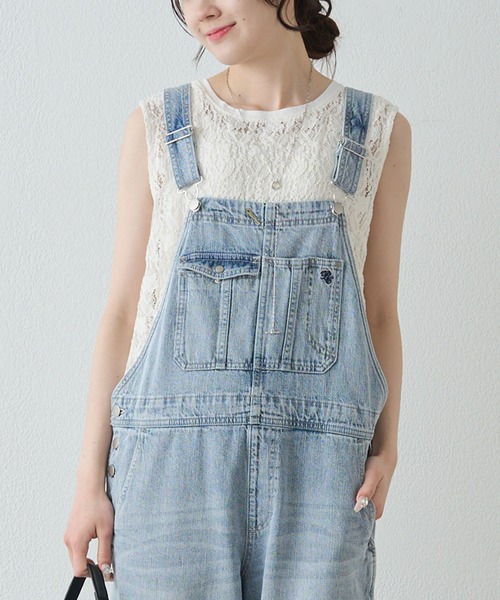 PUAL CE CIN（ピュアルセシン）の「ストレッチレースノースリーブＴシャツ（Tシャツ/カットソー・レディース・ブラウン/アイボリー/ブラック・FREE）」の16枚目の写真
